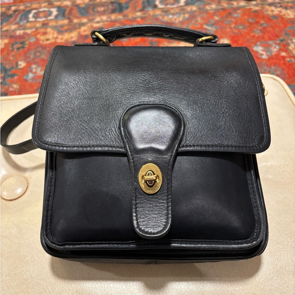 Coach Station Bag in Black Vintage Legacy Style #5130